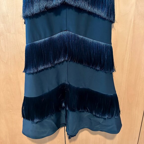 Revolve House of Harlow 1960 Black Hera Fringe Maxi Dress XS - Picture 7 of 9